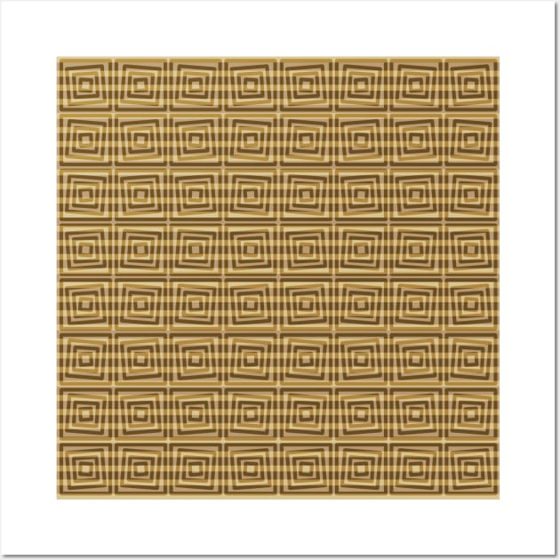 gold geometric pattern Wall Art by artsytee